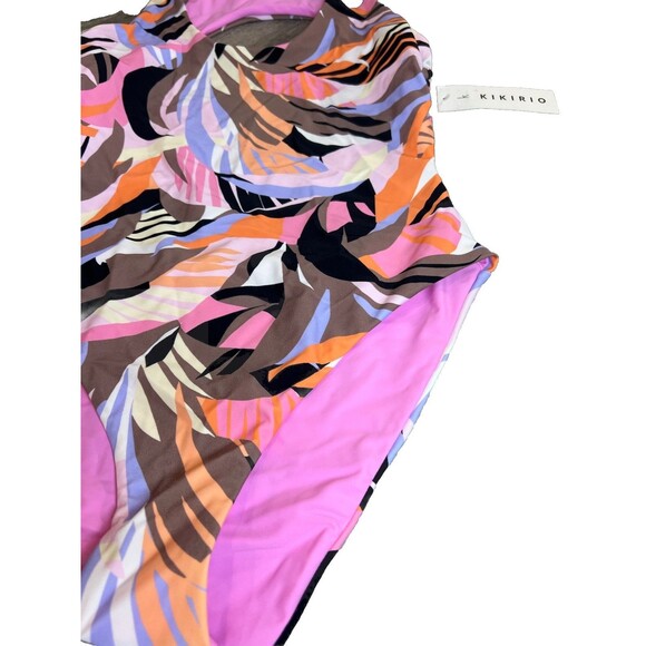 KIKIRIO Multicolored Cut Out One Piece Swimsuit Size M NWT Free People $135 - Picture 2 of 8
